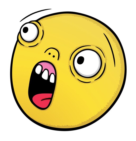 Klistremerke Overrasket Emoji