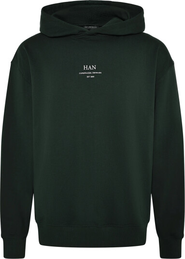HAN Kjøbenhavn Regular Hoodie Green M