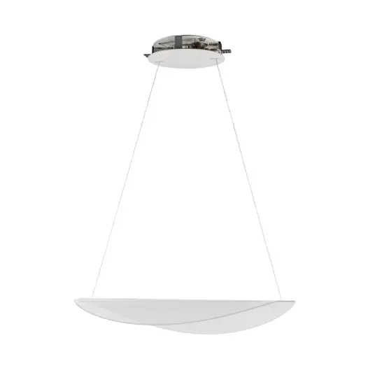 Stilnovo Diphy LED pendellampe lengde 75,6 cm hvit