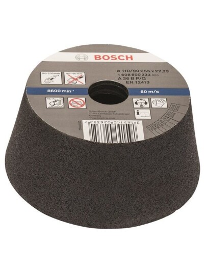 Bosch Slipekopp, koniske - metall/støpegods 90 mm, 110 mm, 55 mm, 36