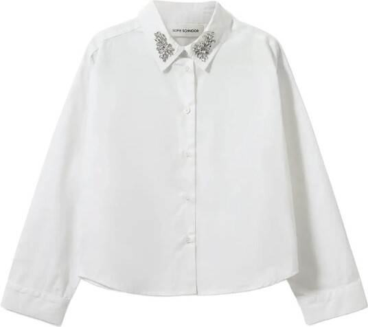 Sofie Schnoor Young Sylviasy Shirt   OFF WHITE   140