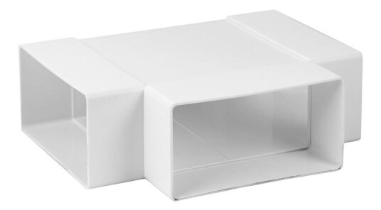 Europlast T stykke forgrening for rektangulær kanalføring 220x55mm KT25