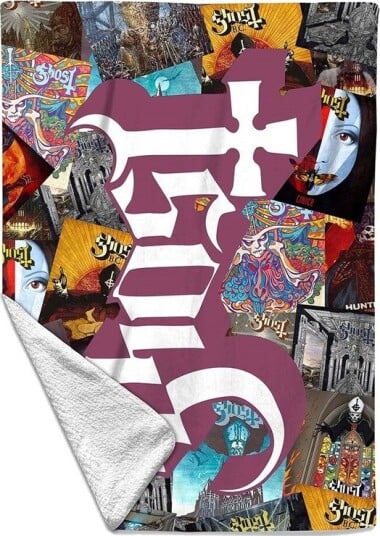 Rocksax Ghost Sherpa Fleece Throw 50 in x 60 in ComicCon NYCC Alliance Exclusive 85875661