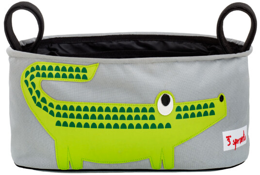 3 Sprouts Stroller Organizer Green Crocodile