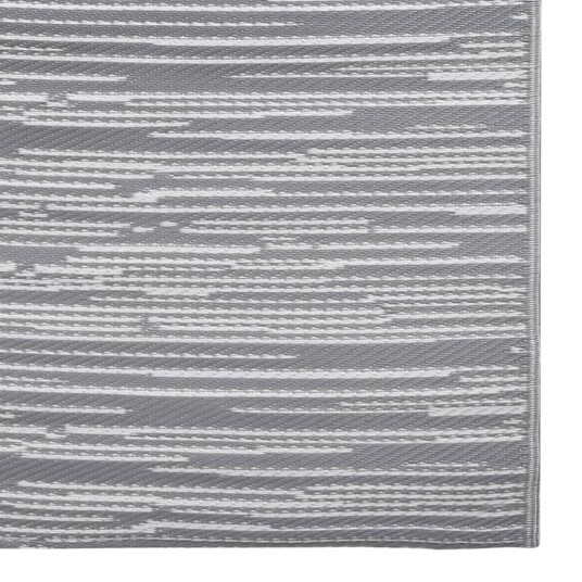 vidaXL Uteteppe grå 190x290 cm PP vidaXL Uteteppe grå 190x290 cm PP