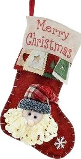Julesokk med 3D-figur – 46 x 30cm – Julenissen Julesokk med 3D-figur – 46 x 30cm – Julenissen