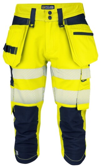 ProJob 6577 Piratbukse En Iso 20471 Kl 2/1 Navy blue/yellow D120