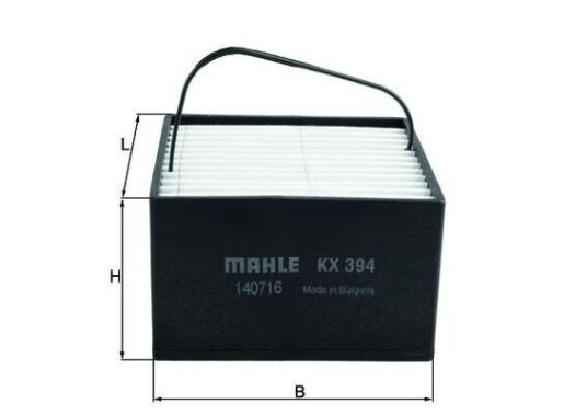 Drivstoffilter MAHLE ORIGINAL KX 394