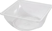 Salatbakke Shelfmaster Square 1300 Ml Apet Klar,336 Stk/Krt