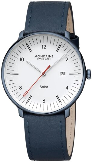 Mondaine Herreklokke MLE.41910.LQV Doppio Hvit/Lær Ø41 mm Mondaine Herreklokke MLE.41910.LQV Doppio Hvit/Lær Ø41 mm