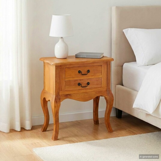  Sidetabell Naturlig 60,5 x 30 x 61 cm Massiv Mahogni Tre