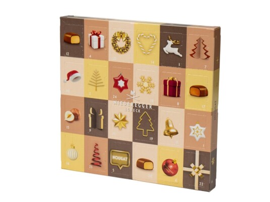 Julekalender med Nougat - Niederegger Julekalender med Nougat - Niederegger