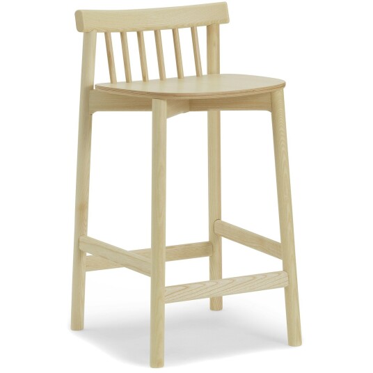 Normann Copenhagen Pind Barstol 65 cm Klarlakkert Ask