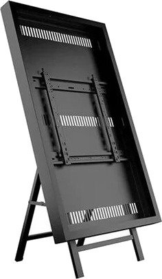 Multibrackets M Pro Series enclosure - for flat panel - tilt and roll - black - Max 50 kg - recommended for 55"
