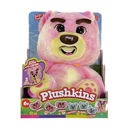 Plushkins Plysjbamse m/ 3 ansiktsuttrykk Barry Plushkins Plysjbamse m/ 3 ansiktsuttrykk Barry