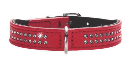 Hunde Halsbånd Hunter Diamond Petit Rødt 24 cm (17-21 cm) Hunde Halsbånd Hunter Diamond Petit Rødt 24 cm (17-21 cm)