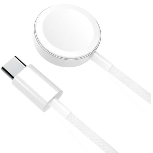 Celly Trådløs Apple Watch-lader USB-C med Aluminium Ladestasjon