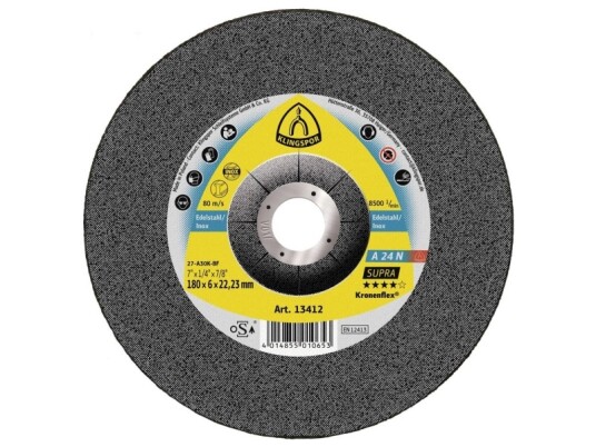 Klingspor 13407 A 24 N Supra Skrubbeskive 180 Mm 22,23 Mm 10 Stk