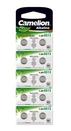 Camelion Knappcelle Batterier AG13 / SR44 / 1166A / LR44 - 10 pk Camelion Knappcelle Batterier AG13 / SR44 / 1166A / LR44 - 10 pk