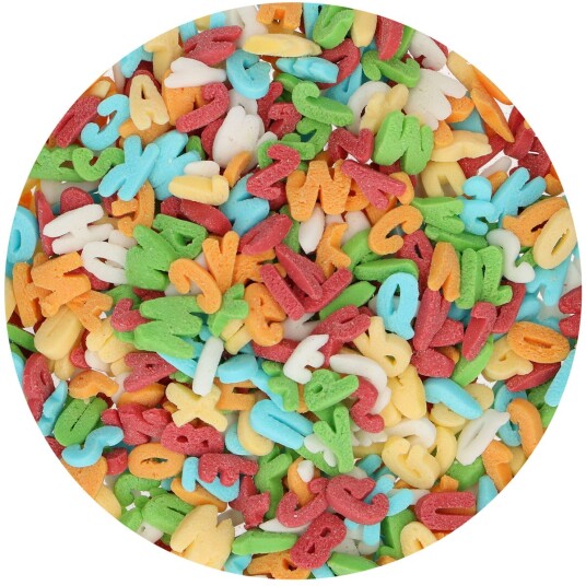 Funcakes Kakestrø Rainbow Letters