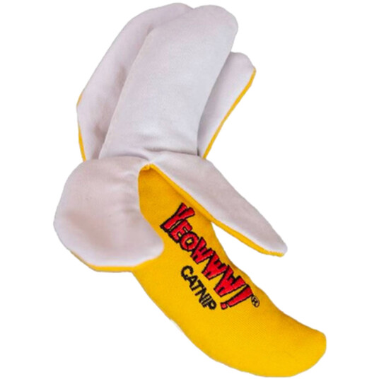 Catnip Katteleketøy Skrellet Banan Gul 17 cm Catnip Katteleketøy Skrellet Banan Gul 17 cm