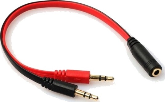 Mozos Jack 3.5Mm - Jack 3.5Mm X2 Kabel 0,2M Rød (Asm-2) Mozos Jack 3.5Mm - Jack 3.5Mm X2 Kabel 0,2M Rød (Asm-2)
