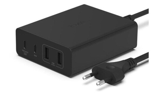 Belkin BOOST CHARGE PRO power adapter - GaN technology - 2 x USB 2 x USB-C - 108 Watt Belkin BOOST CHARGE PRO power adapter - GaN technology - 2 x USB 2 x USB-C - 108 Watt