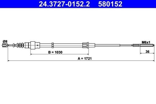 Bremsewire ATE 24.3727 0152.2