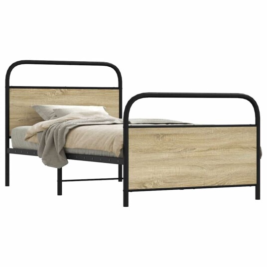 Sengeramme uten madrass sonoma eik 90x190 cm konstruert tre 8721158563620