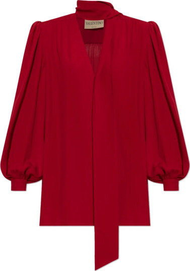Valentino Garavani Dame Bluser & Skjorter Rød 2XS, Valentino Garavani Dame Bluser & Skjorter Rød 2XS,