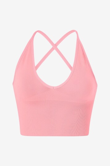 Aim'n Bh topp Shape Seamless Cross Back Bralette Rosa Aim'n Bh topp Shape Seamless Cross Back Bralette Rosa