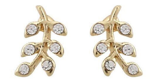 Snö Of Sweden Minna Small Earring Gold/Clear 8mm Snö Of Sweden Minna Small Earring Gold/Clear 8mm