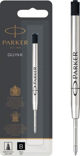 Parker Ballpoint Pen Refill  Broad Tip  Svart QUINKflow Ink  1 Count
