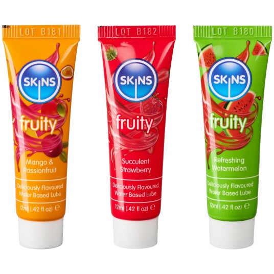 Skins Fruity Tubes Lubes 3 x 12 ml Klar
