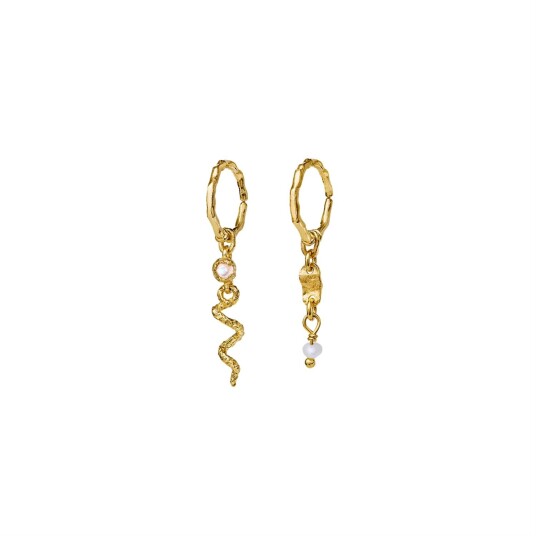 Maanesten Evelyn Earrings Øredobber Gull  female