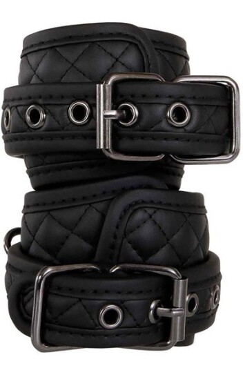 Adam And Eve Fetish Dreams Wrist Cuffs Black Adam And Eve Fetish Dreams Wrist Cuffs Black