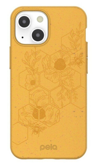 Pela Classic Honey Bee Miljøvennlig Plantebasert Deksel til iPhone 13 - Oransje