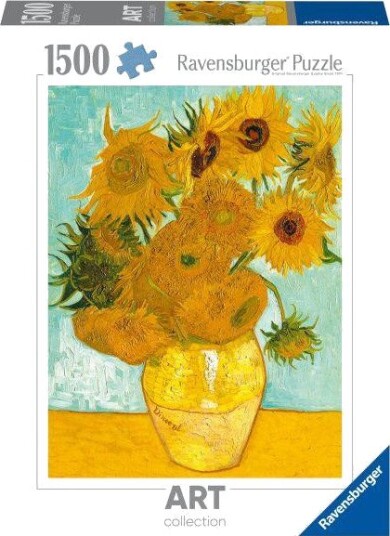 Ravensburger Van Gogh Puslespill 1500 brikker Vase med solsikker