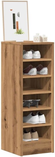 Skoskap artisan eik 32x35x92 cm konstruert tre 8721158440648