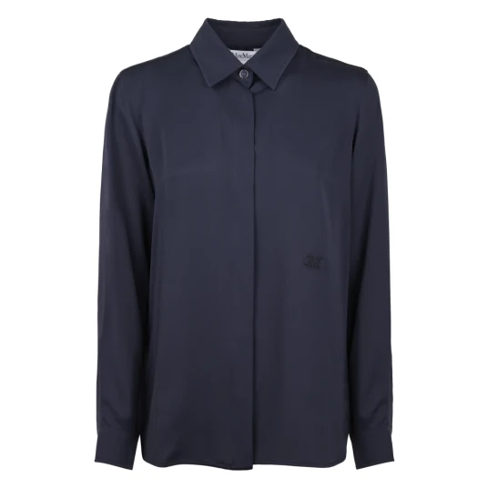 Max Mara, Dame, Bluser & Skjorter, Blå, M, Max Mara, Dame, Bluser & Skjorter, Blå, M,