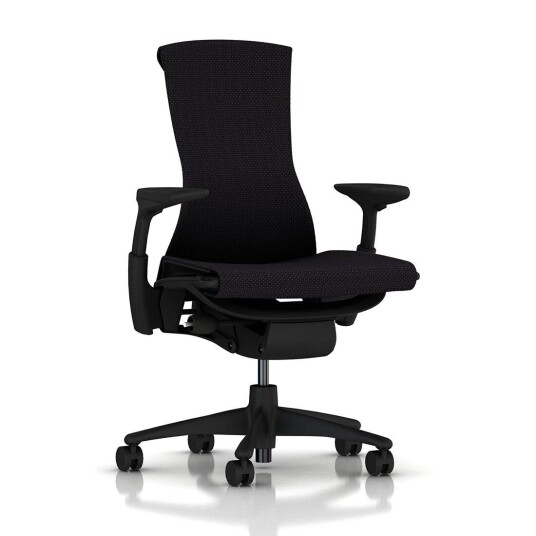 Herman Miller Embody Grafitt Svart, Tekstil Balance, Justerbart Armlen / Setedybde / Ryggvinkel