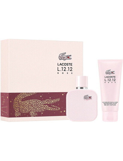 Lacoste Fragrance L.12.12 Rose Set - Edp 50 Ml + Bl 100 Ml - Nude - ONE SIZE Lacoste Fragrance L.12.12 Rose Set - Edp 50 Ml + Bl 100 Ml - Nude - ONE SIZE
