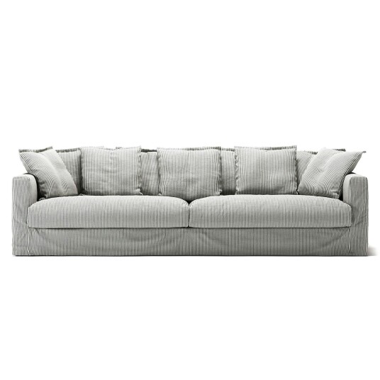 Decotique Le Grand Air 4 Seter Sofa Lin Ash Stripe