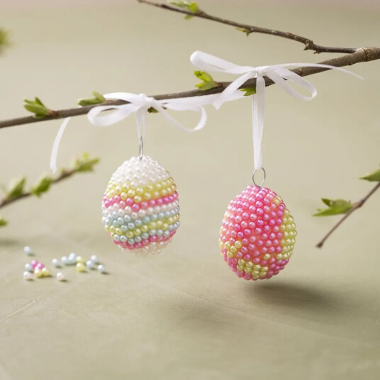 Creativ Company Påskepose Lag Pearl Clay påskeegg 2 stk