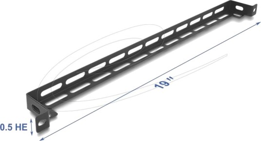Delock 19" 0.5 U-Panel L67461