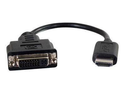 C2G HDMI to DVI-D Adapter - HDMI to Single Link DVI-D Converter - M/F - videokonverter - svart