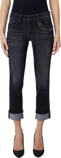 Liu Jo, Dame, Jeans, Svart, W25,