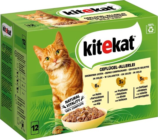 Kitekat Våtfôr Porsjonsposer Geflügel Allerlei In Gelee 48 X 85 G Kitekat Våtfôr Porsjonsposer Geflügel Allerlei In Gelee 48 X 85 G