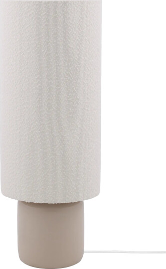 Globen Lighting Florian gulvlampe Hvit bouclé/beige Ø30x80 cm