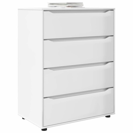 Oppbevaringsskap 2 pcs Høyglanset hvit 80 x 48 x 105 cm